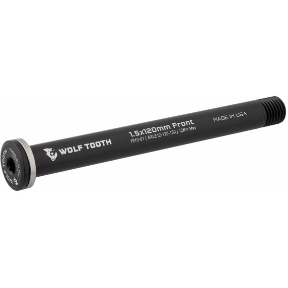 Wolf Tooth Wolf Axle for Road Forks Black 12mm/1.5x120mm