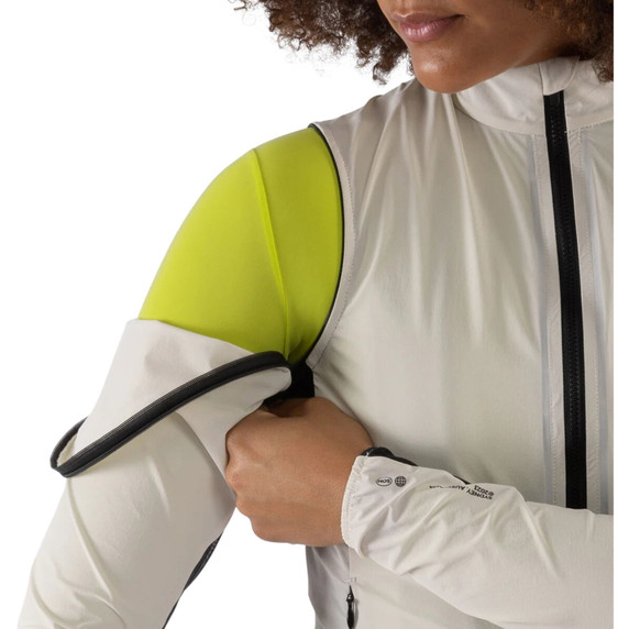 Soomom Womens All-Round Switchable Wind Jacket - Silver Stone