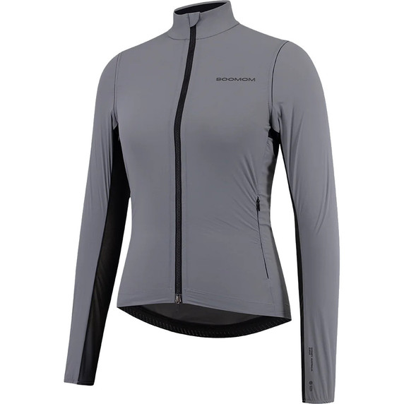 Soomom Womens All-Round Switchable Wind Jacket - Slate Gray