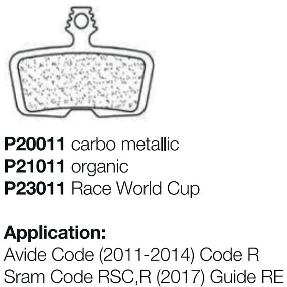 Braking Avid/Code Metallic Brake Pads