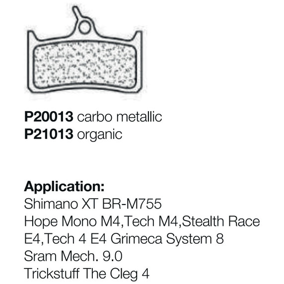 Braking Hope Mono Organic Brake Pads