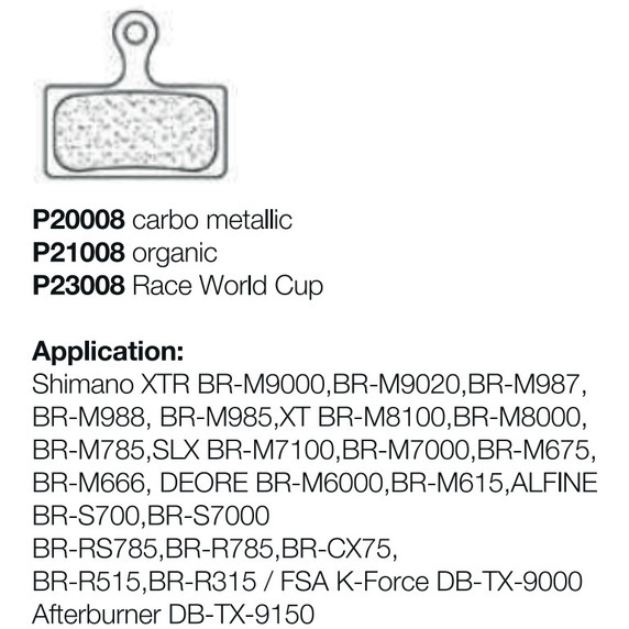Braking Shimano Xtr 2011 Metallic Brake Pads