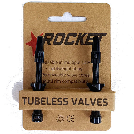 Rocket Tubeless Valves 60mm Black