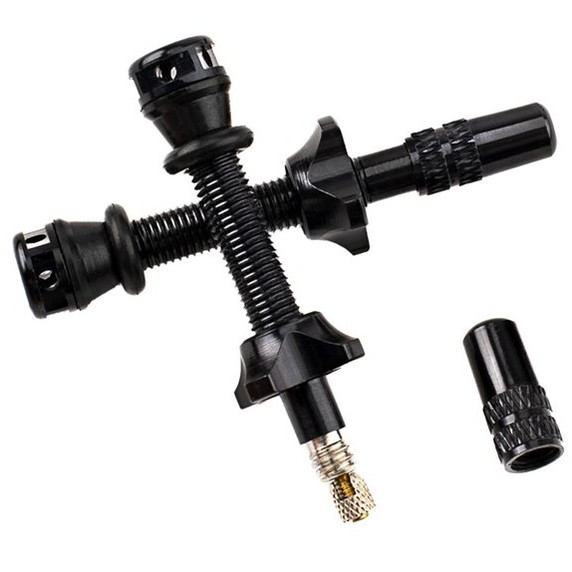 RYFE Tubeless High Flow Valves 44mm Black Jar 20pcs