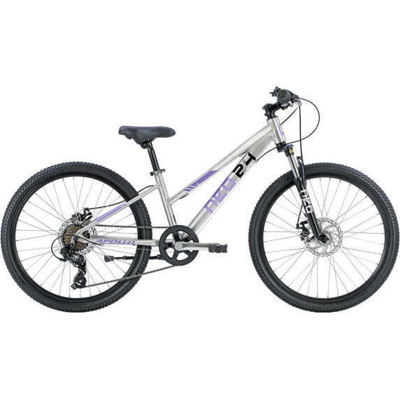 Neo Disc+ 24 7spd Girls Brushed Alloy Lavender/Black
