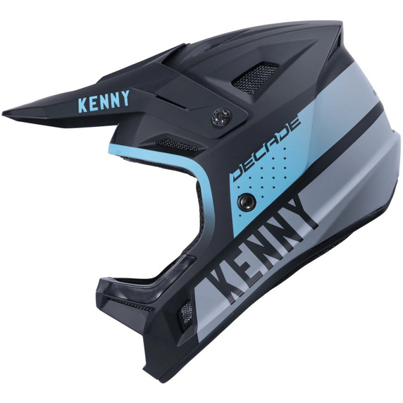 Kenny Racing Decade Full Face MIPS Helmet Graphic Smash Black Turquoise