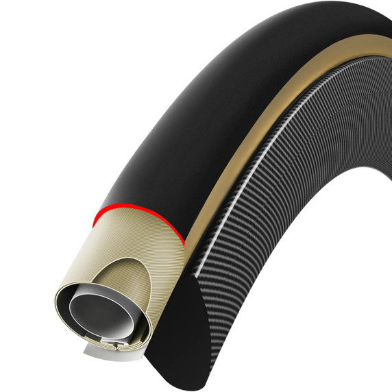 Vittoria Pista ORO 700c/28in Tubular G2 Tyre TPU Para/Black