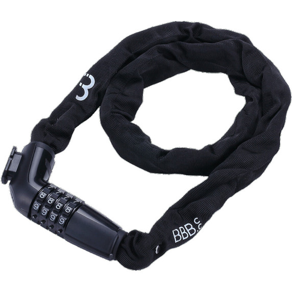BBB BBL-49 CodeLink Steel Chain Combo Lock 5mm x 100cm Black