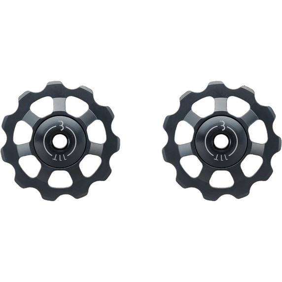 BBB AluBoys Derailleur Pulleys 11T 9-11spd Grey Ano