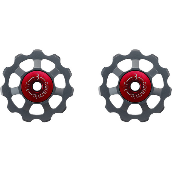 BBB AluBoys Derailleur Pulleys Ceramic 11T 9-11spd Grey Ano