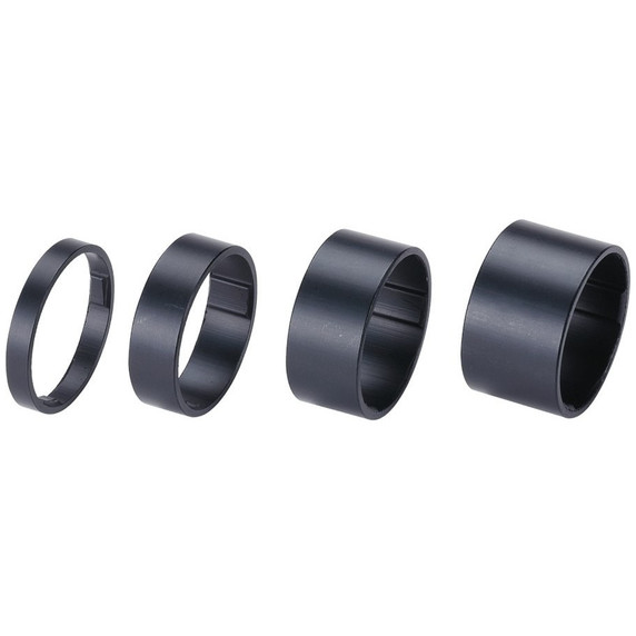 BBB BHP-36 LightSpace Headset Spacers 1 1/8in Alloy Matte Black