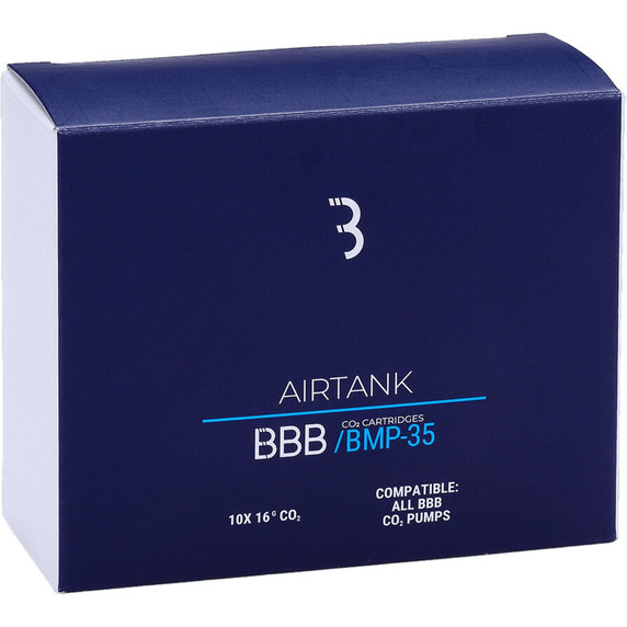 BBB BMP-35-10 AirTank Co2 Cartridge 16g 10 Pack