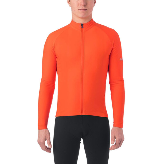 Giro Chrono Thermal Long Sleeve Jersey Vermillion