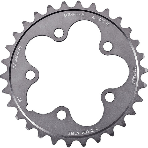 BBB BCR-16S Road Chainring Shimano 105 10spd Triple 74 BCD 30T