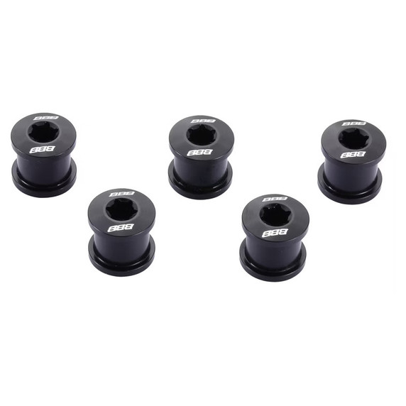 BBB BCR-52 TripleStars Chainring Bolts Black 5pcs