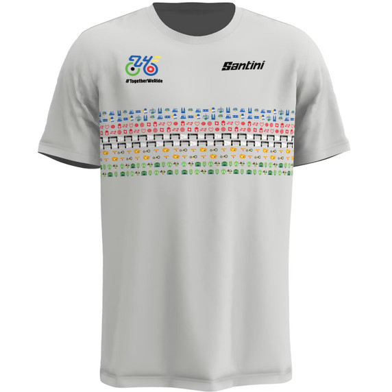 Santini 2024 Zurich World Champs T-Shirt Cappuccino