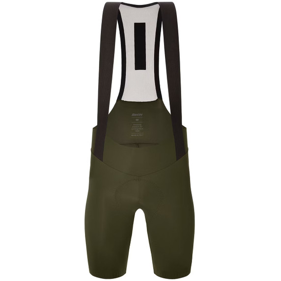 Santini Plush Bibshorts Green