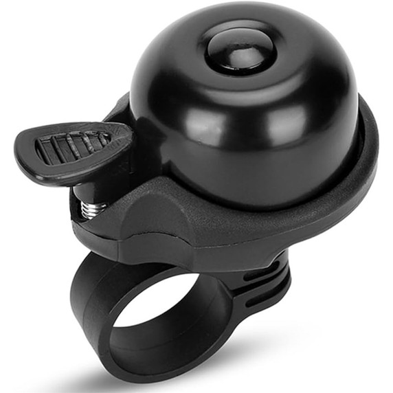 QBP Bell Classic Brass Ringer Bar Mounted Black