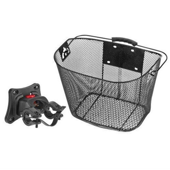 QBP Front Basket With Q/R Handlebar Bracket 25.4 31.8mm