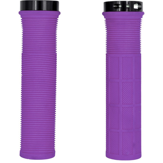 QBP Grip Mtb Lock On Single 130mm Purple