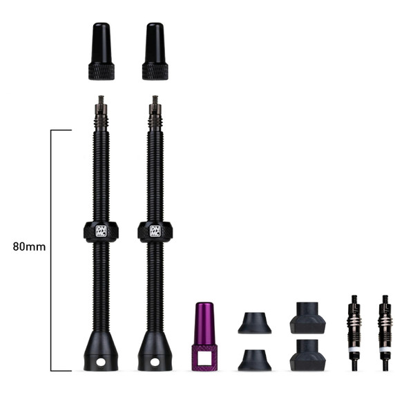 Dynamic Bike Care Barkeeper Tubeless Valves Kit Black