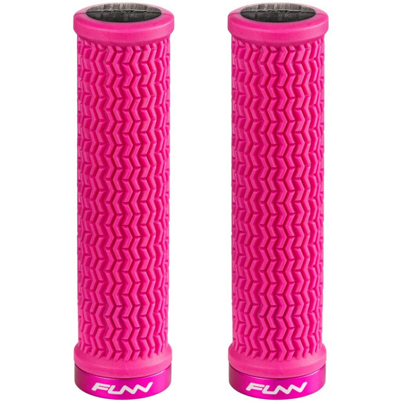 Funn Holeshot Lock On Grips 130mm Pink