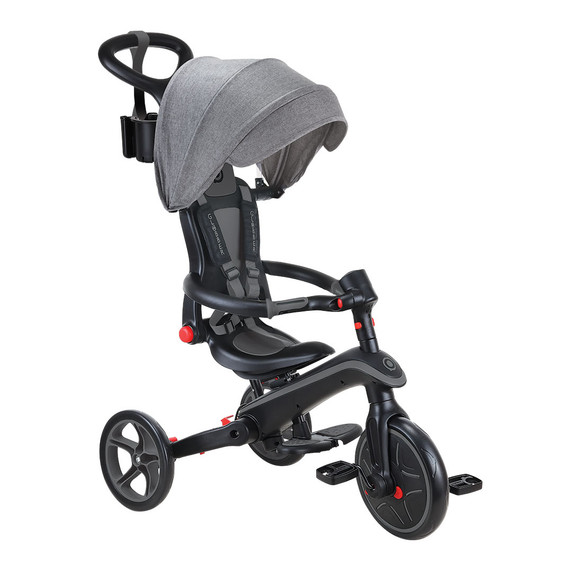 Globber Explorer Trike 4in1 FOLDABLE Black/Grey