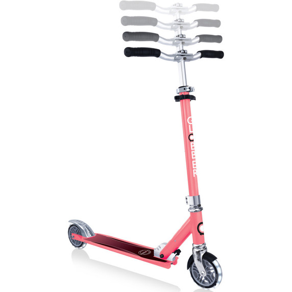 Globber Flow Element W/Lights Coral Pink Scooter