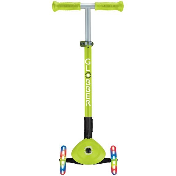 Globber Primo Foldable Lights Lime Green/Khaki Green Scooter