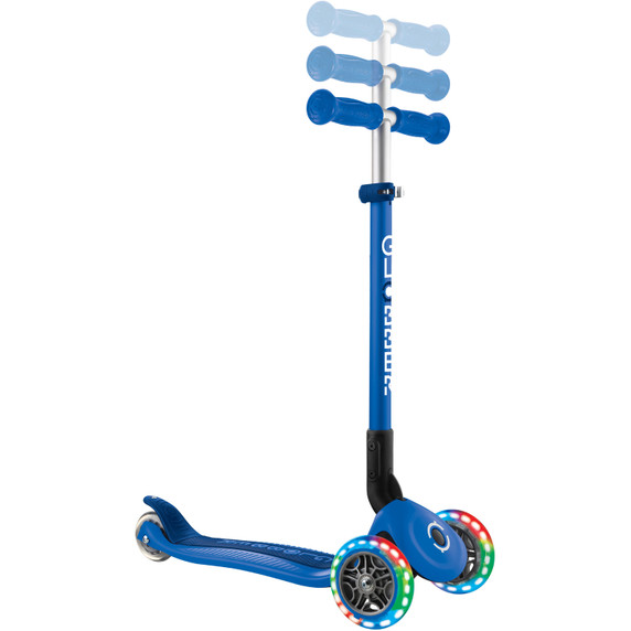 Globber Primo Foldable Lights Navy Blue/Dark Blue Scooter