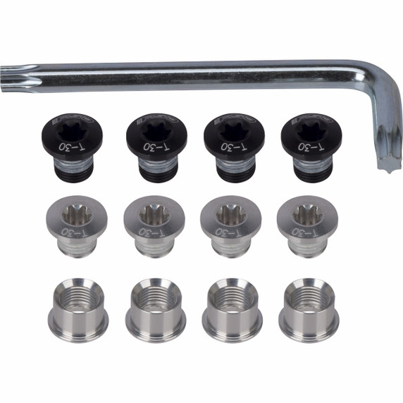 FSA Triple Chainring Bolt Kit T-30 Silver