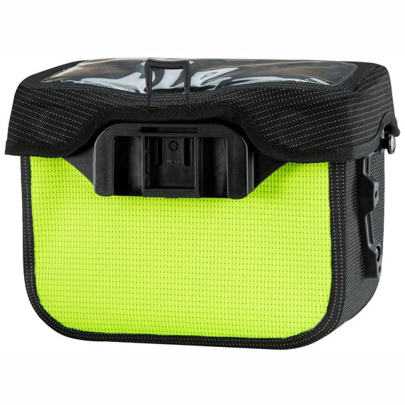 Ortlieb Ultimate Six Hi Vis Handle Bar Bag Neon Yellow Black Reflective