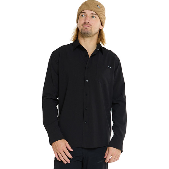 DHaRCO Mens Long Sleeve Button Up Cash