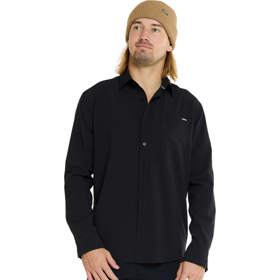 DHaRCO Mens Long Sleeve Button Up Cash