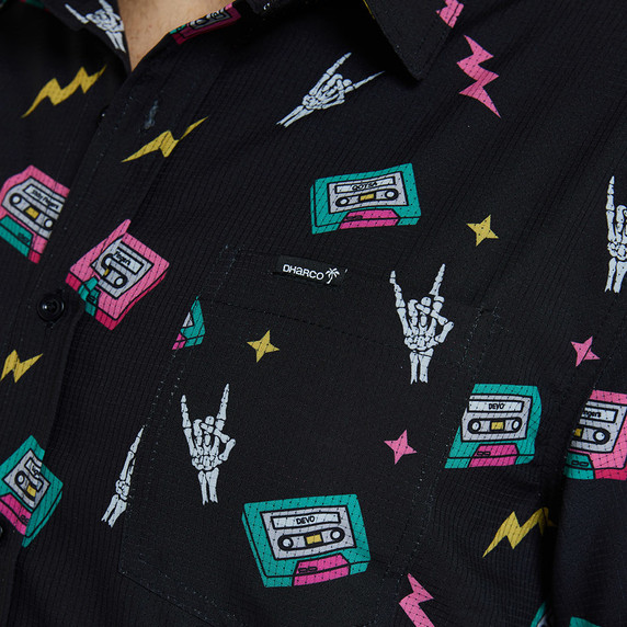 DHaRCO Mens Tech Party Shirt Mix Tape