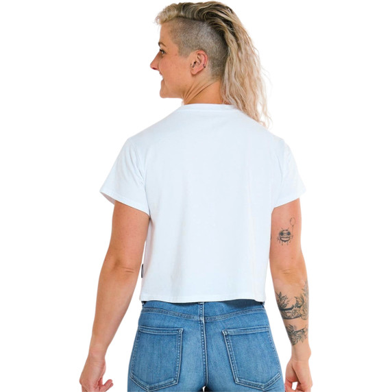 DHaRCO Womens Cotton Crop White