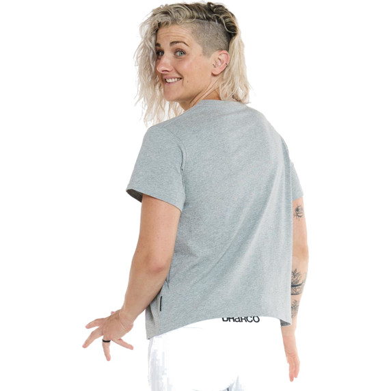 DHaRCO Womens Cotton Tee Grey Marble