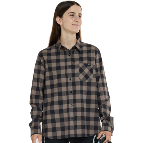 DHaRCO Womens Long Sleeve Button Up Jack