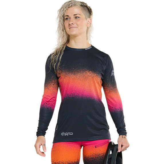 DHaRCO Womens Race Jersey Black Snake