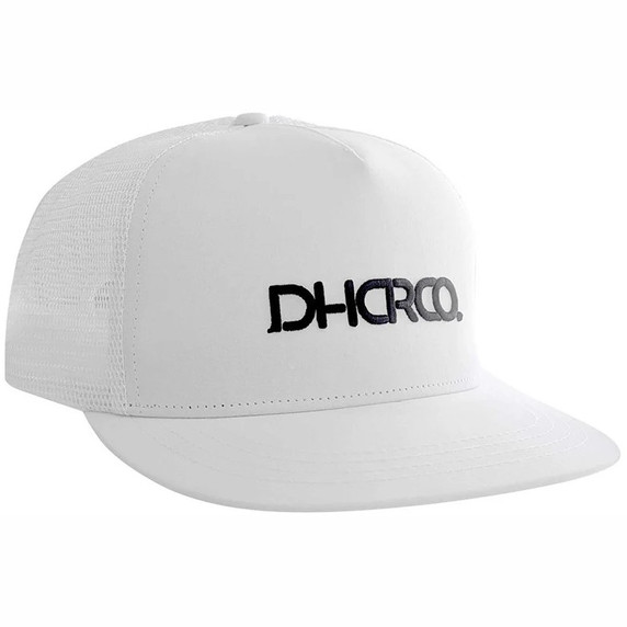 DHaRCO Flat Brim Trucker White