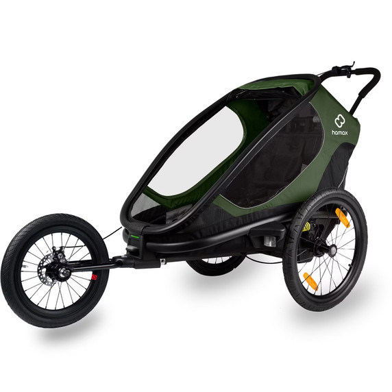Hamax Outback One Child Trailer w/ Recline Black/Green