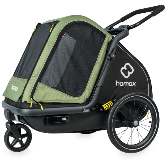 Hamax Pluto Dog Trailer Medium Green/Black