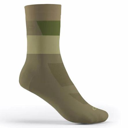 FLR Elite 14cm Cycling Socks Army Green