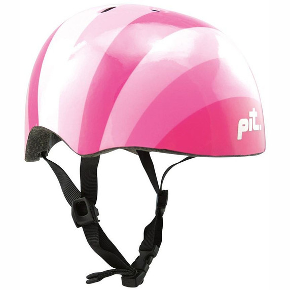 Pit Stripes Pink Helmet