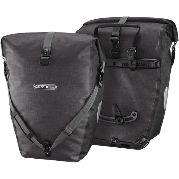 Ortlieb Back Roller Plus QL2.1 Waterproof Pannier Bag (Pair) Granite/Black