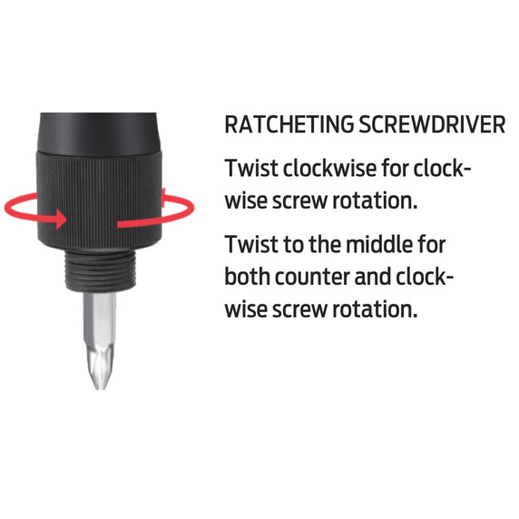 Azur Clever Valve Mini Pump + 8-In-1 Screwdriver
