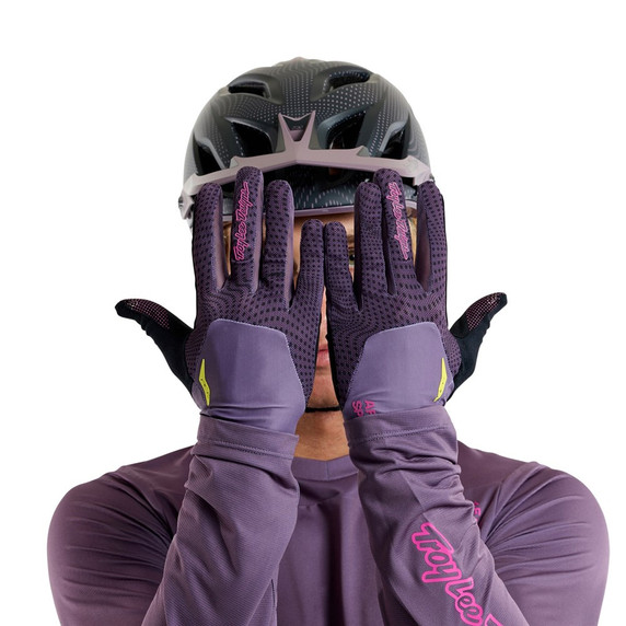 Troy Lee Designs Ace Glove Radioscape Deep Purple