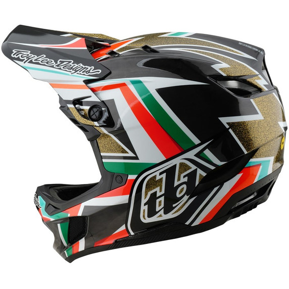 Troy Lee Designs D4 AS Carbon Helmet Frames Black/Gold