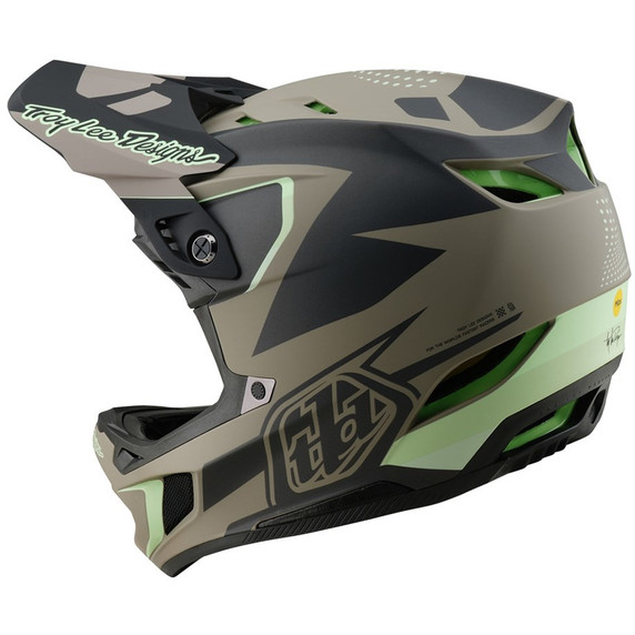 Troy Lee Designs D4 AS Composite Helmet Optic Timber