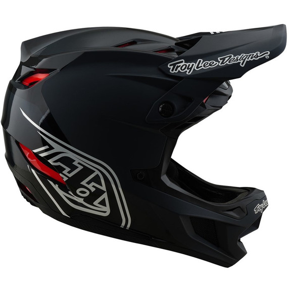 Troy Lee Designs D4 AS Polyacrylite Helmet Shadow Black